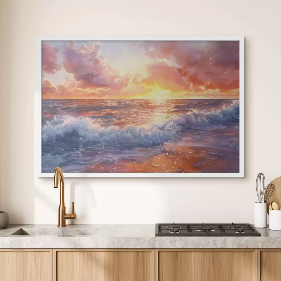 carta da parati Tramonto sull'oceano nr. f38476