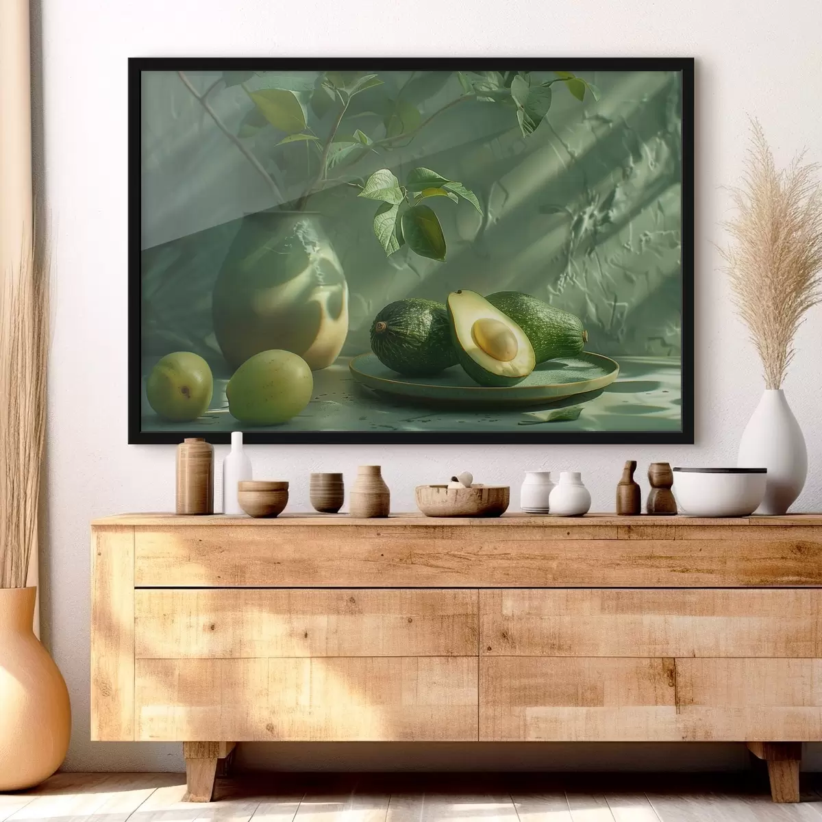 Poster Avocado e mele fresche disposte in modo eccellente f38689