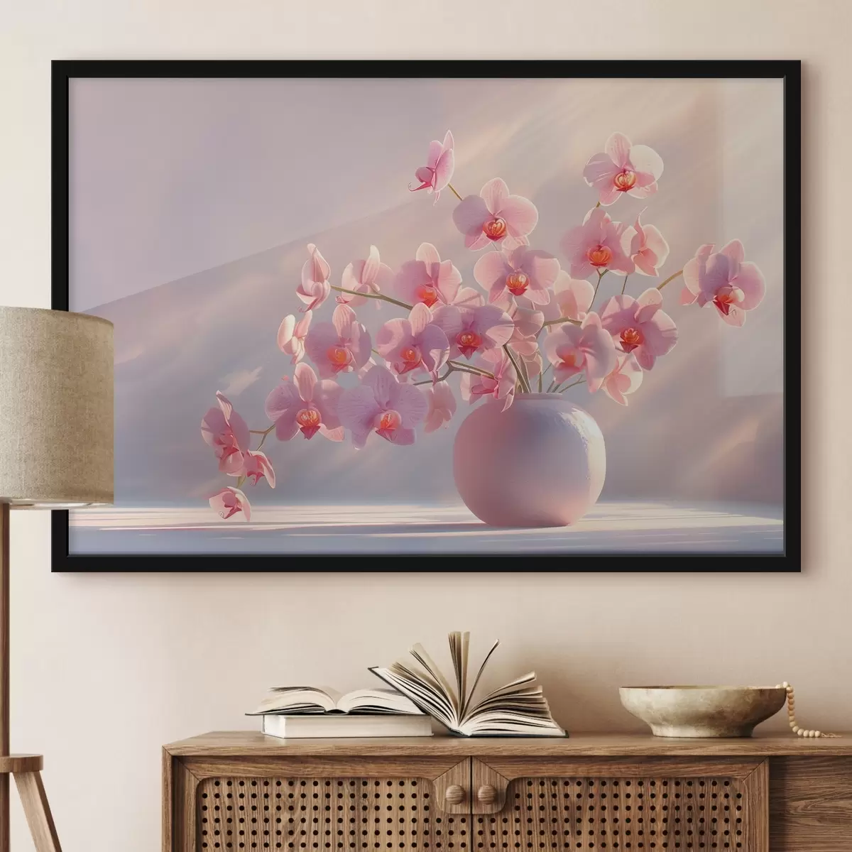 Poster Delicate orchidee alla luce del sole f38700
