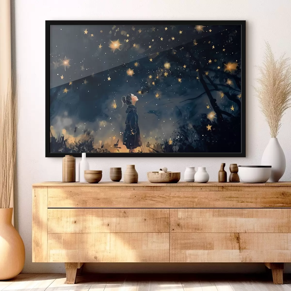 Poster Sognare sotto un cielo stellato f38800