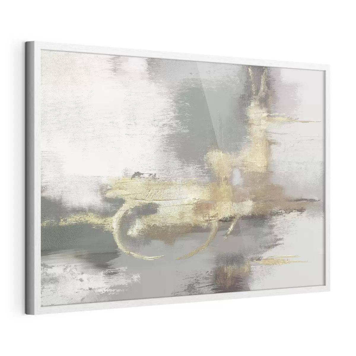 Poster Astrazione grigia strutturata con accenti luminosi f39106