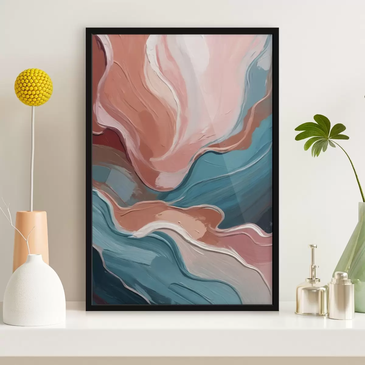 Poster Vaste pennellate di colori calmi f36509