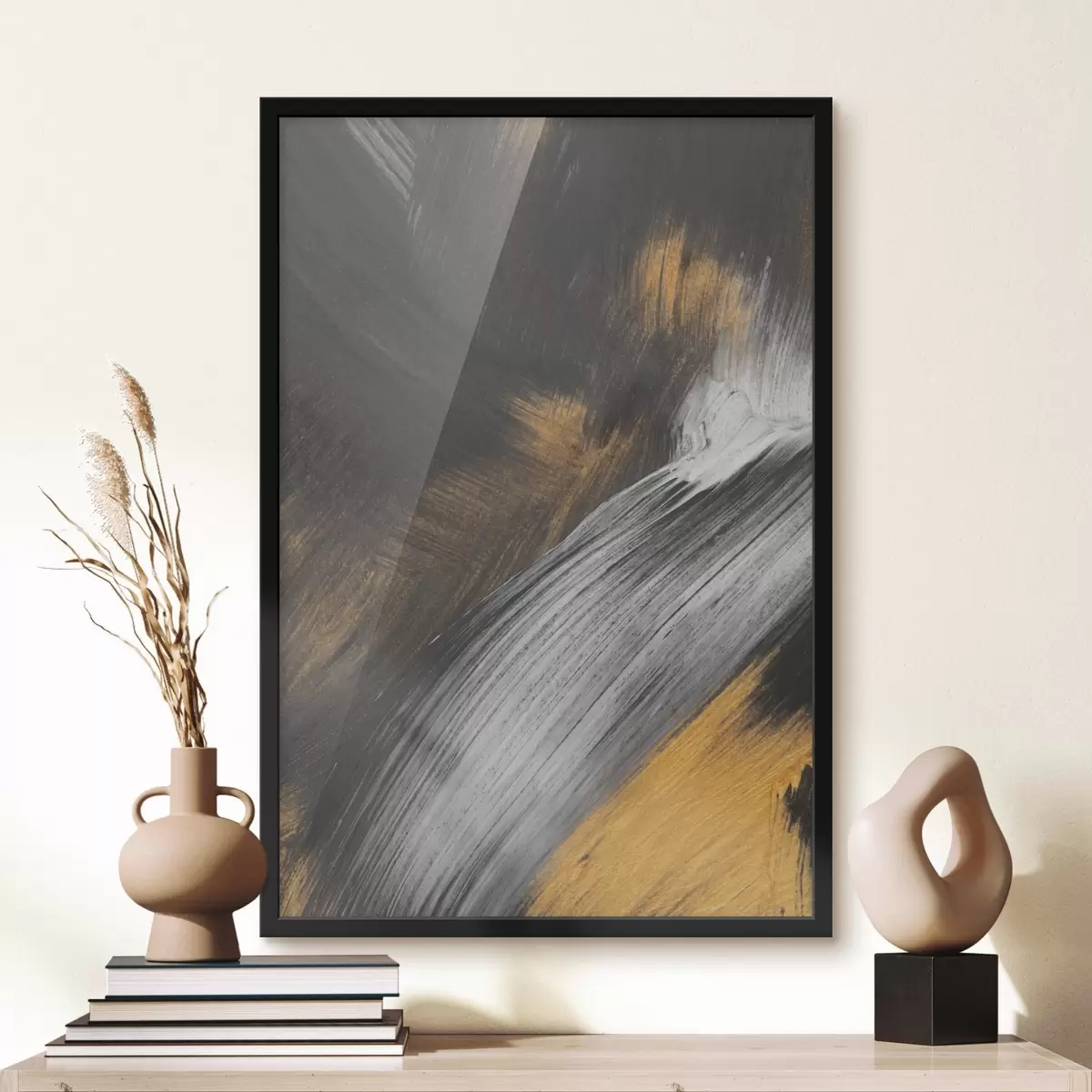 Poster Texture astratta di pennellate in movimento f36543