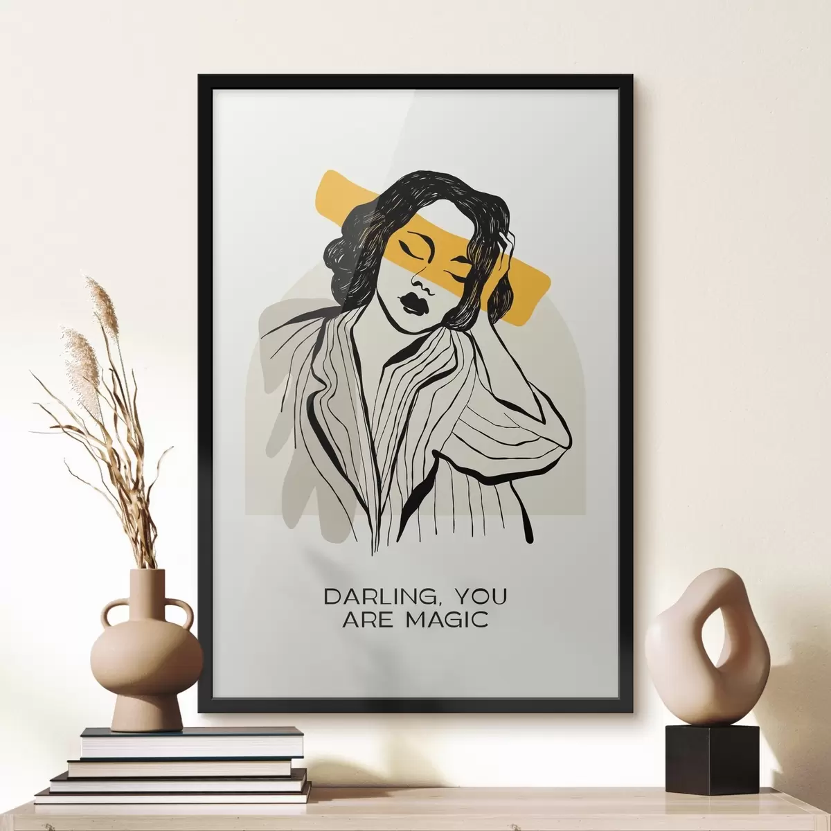 Poster Donna con gli occhi chiusi f36649