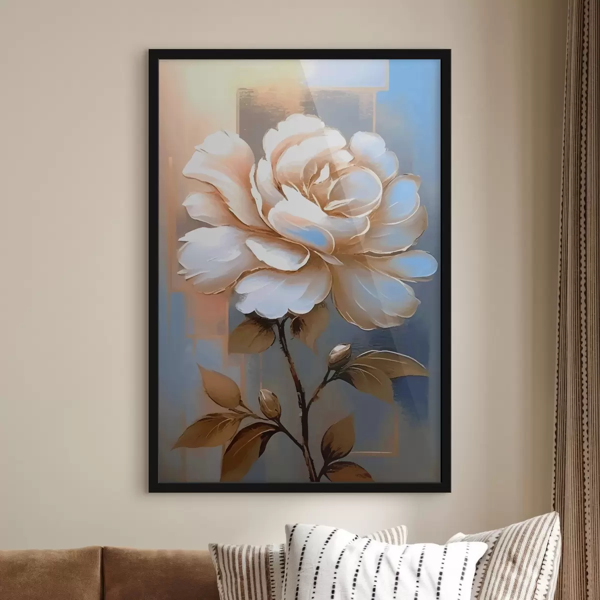 Poster Dipingere un fiore f37142