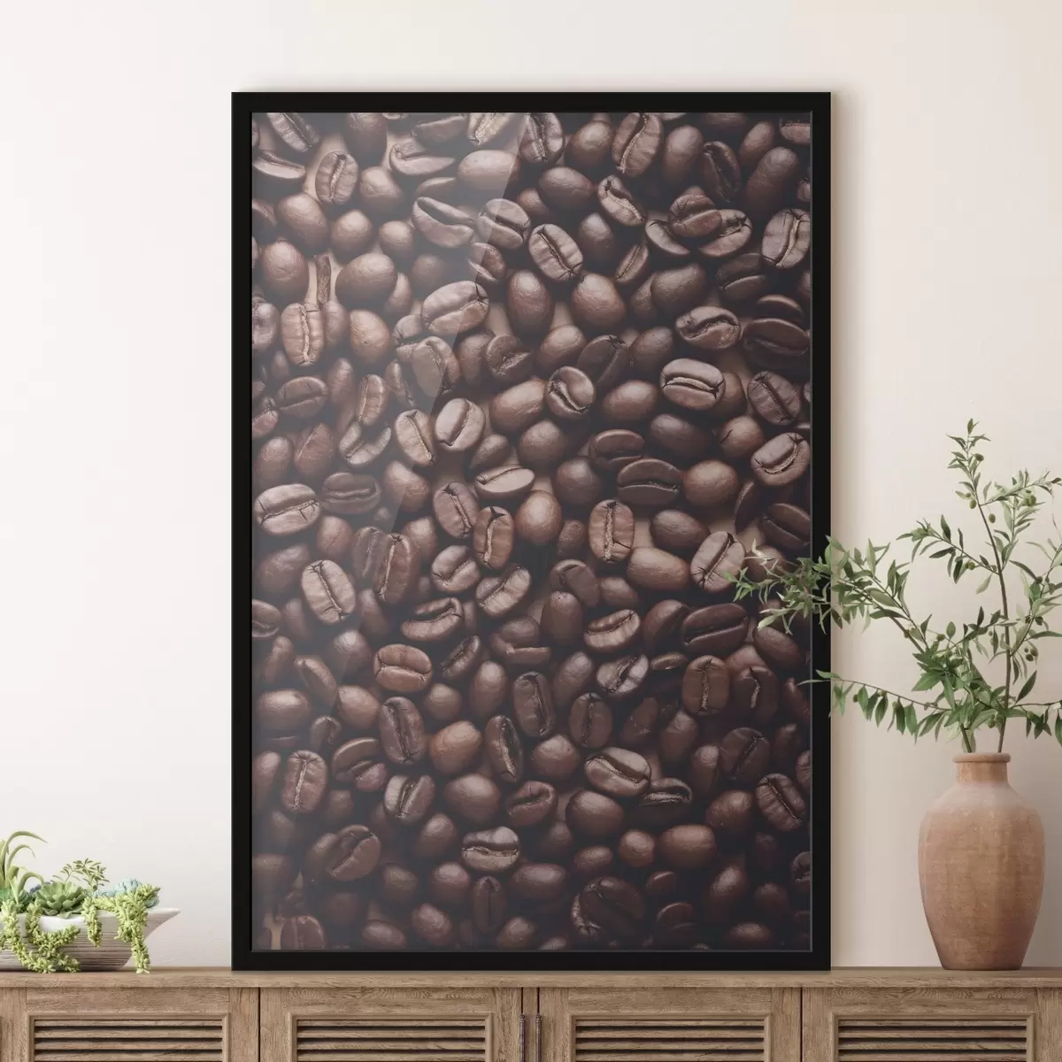 Poster Pile di chicchi di caffè f37177