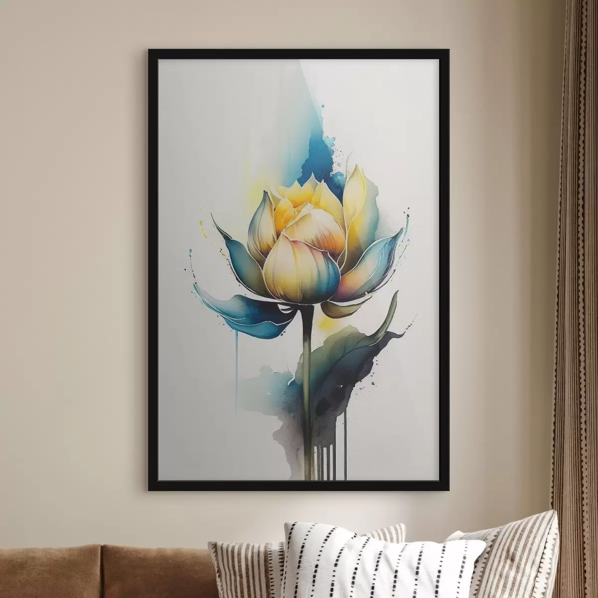 Poster Dipingere un fiore f37181