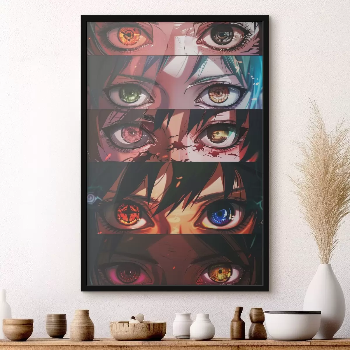 Poster Collage di occhi di cartone animato f37259