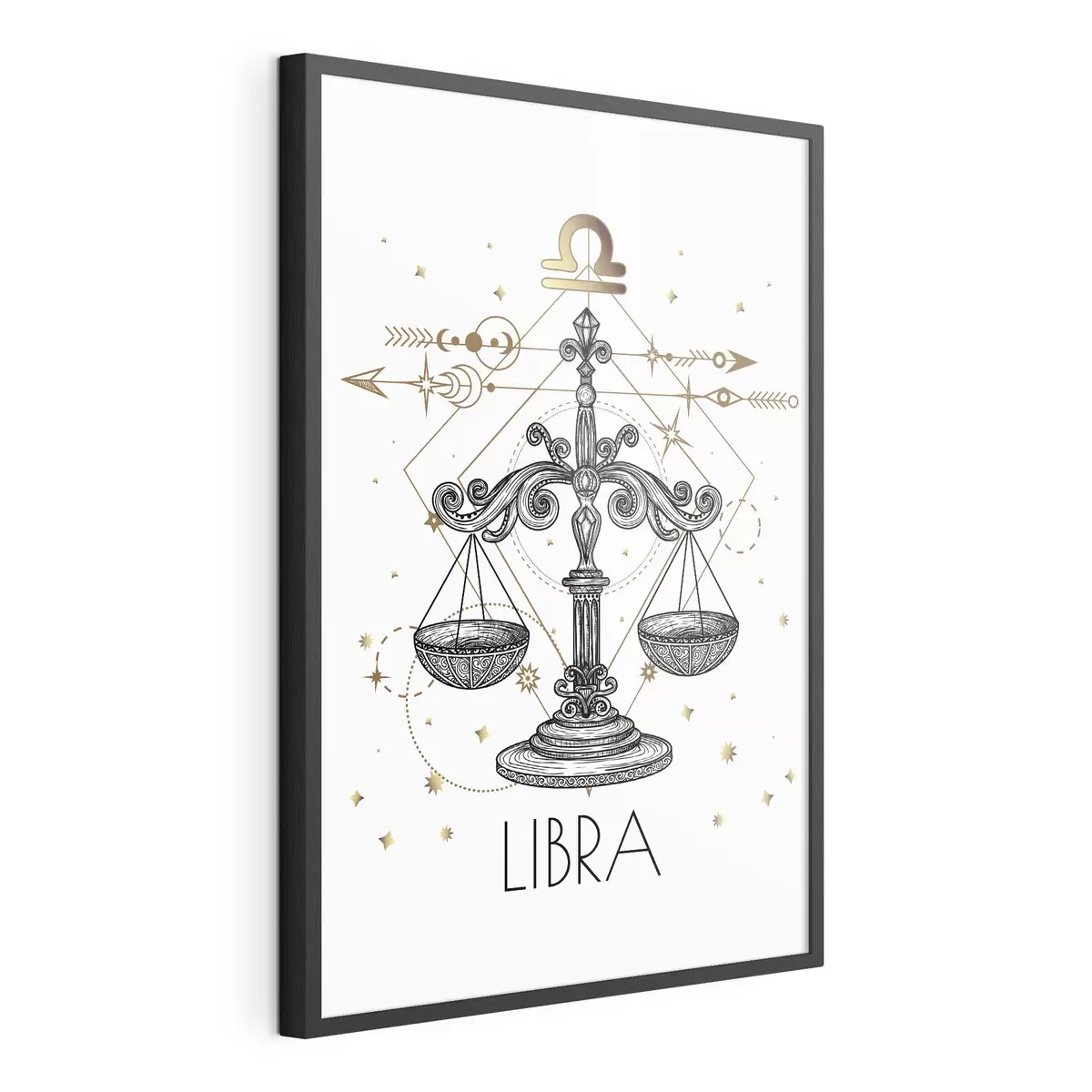 Poster Disegno del segno zodiacale della Bilancia f37305