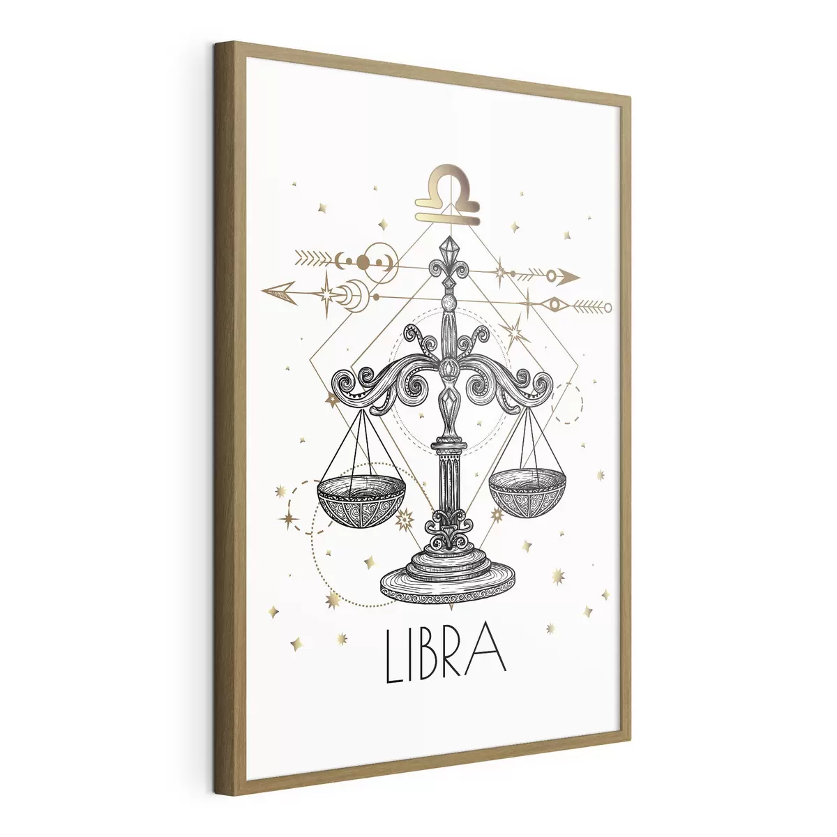 Poster Disegno del segno zodiacale della Bilancia f37305
