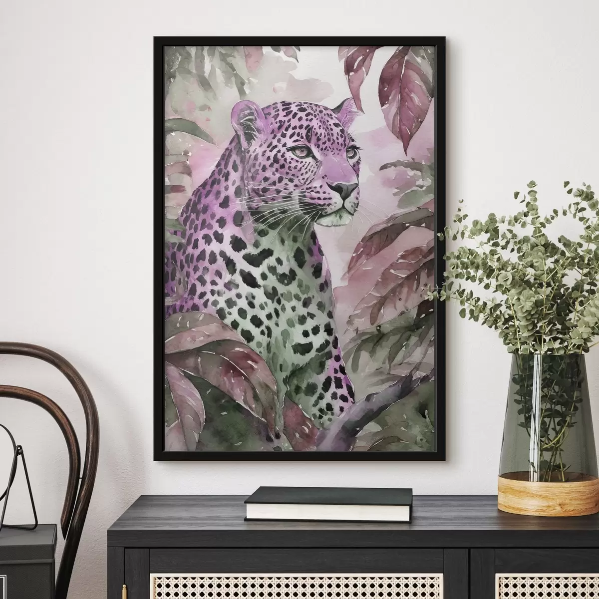Poster Acquerello di un leopardo f37341v2