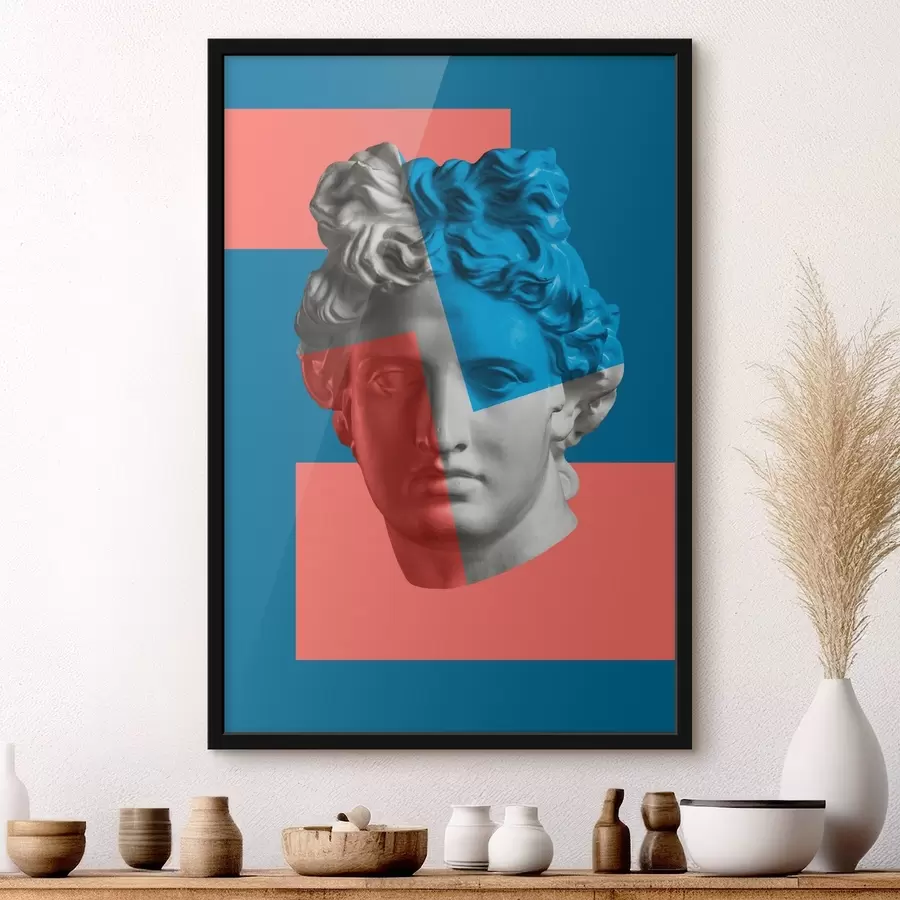 carta da parati Statua della testa di un uomo nr. f37632