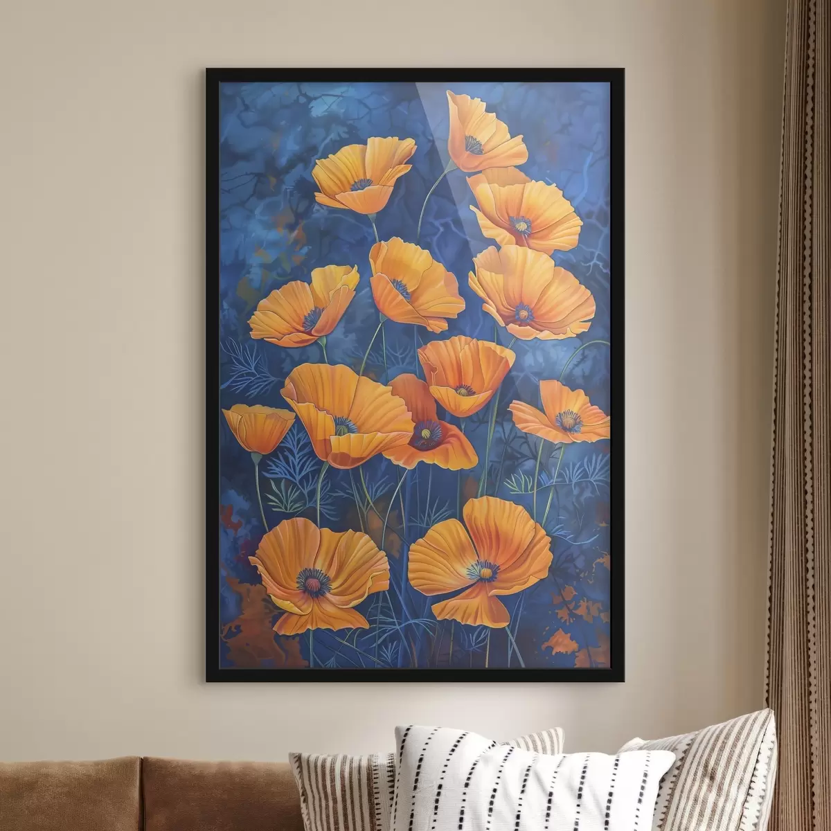 Poster Gruppo di fiori arancioni f38160