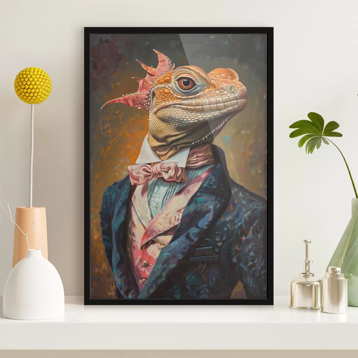 Poster Lucertola in abito f38374