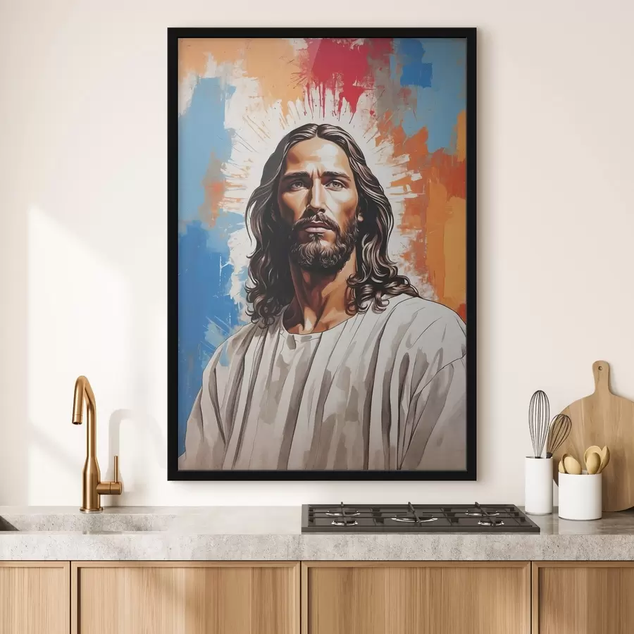 carta da parati Immagine di un uomo con i capelli lunghi nr. f38589