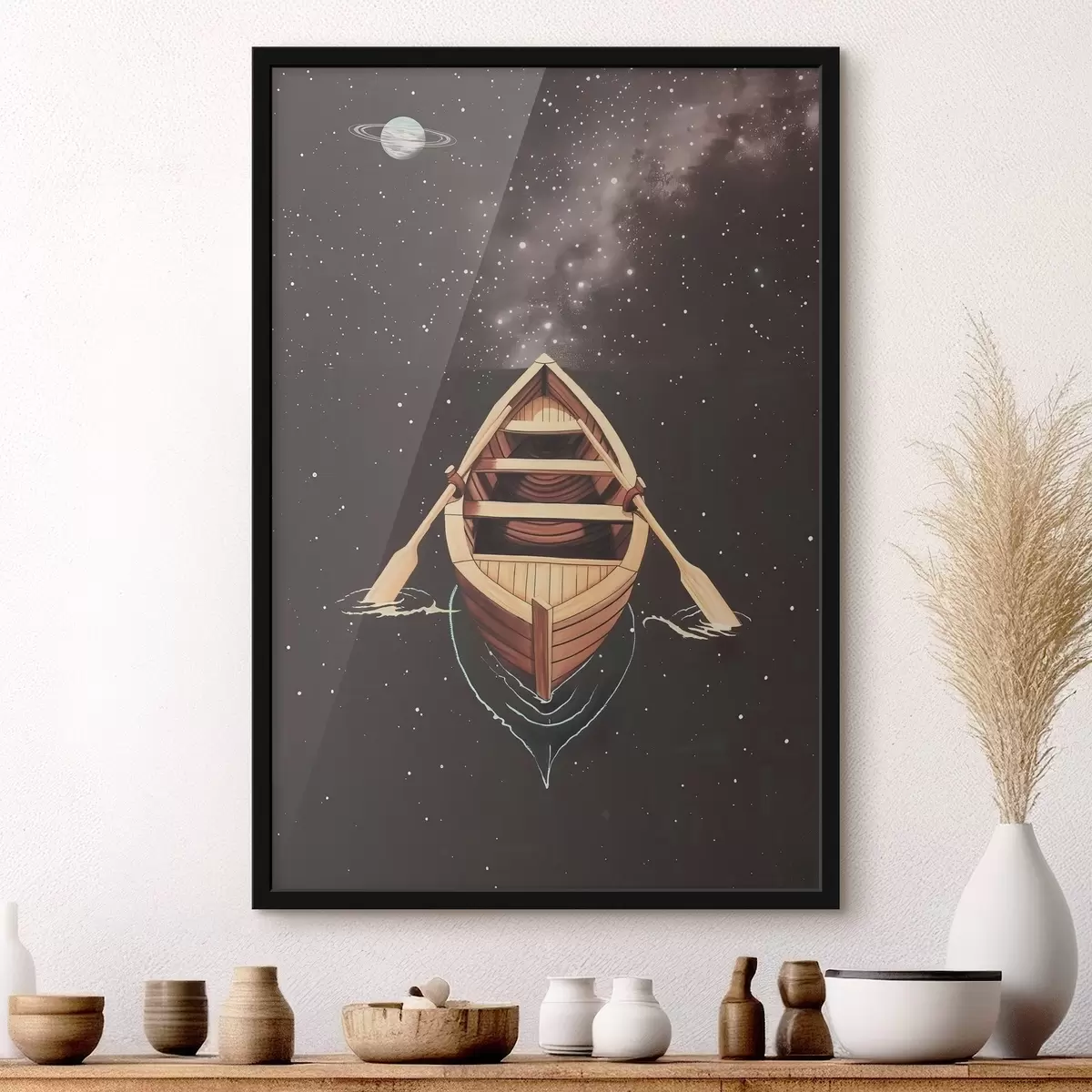 Poster Remando in un mare cosmico f38634