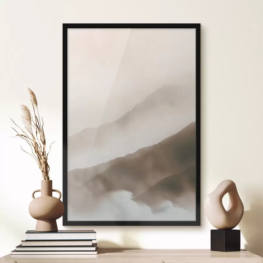 carta da parati Morbide montagne avvolte nella nebbia nr. f38640