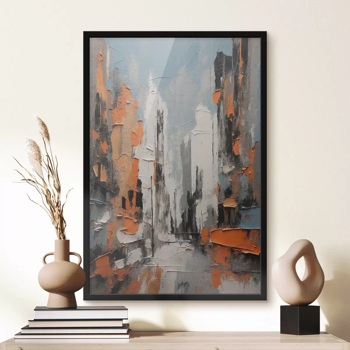 Poster Paesaggio urbano con colori vivaci f38669