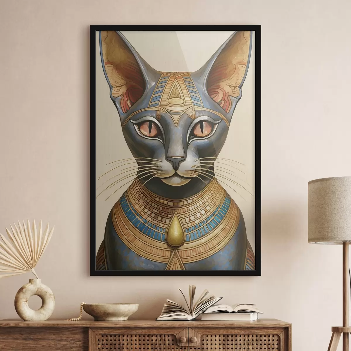 Poster Maestoso gatto egiziano in abito da cerimonia f38724