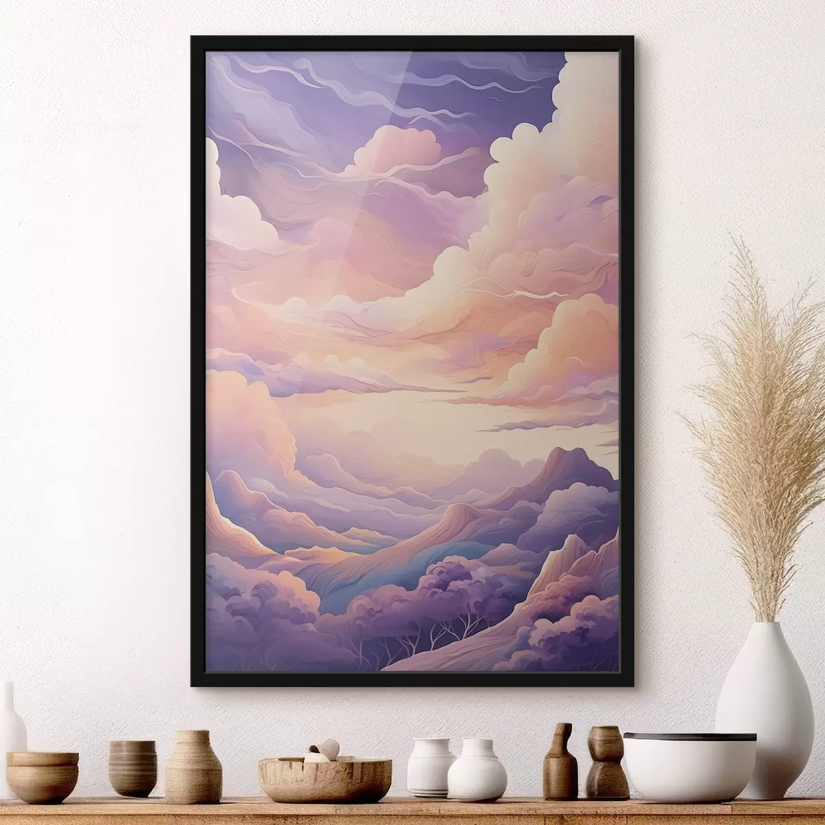Poster Paesaggi sognanti sotto cieli pastello f38836