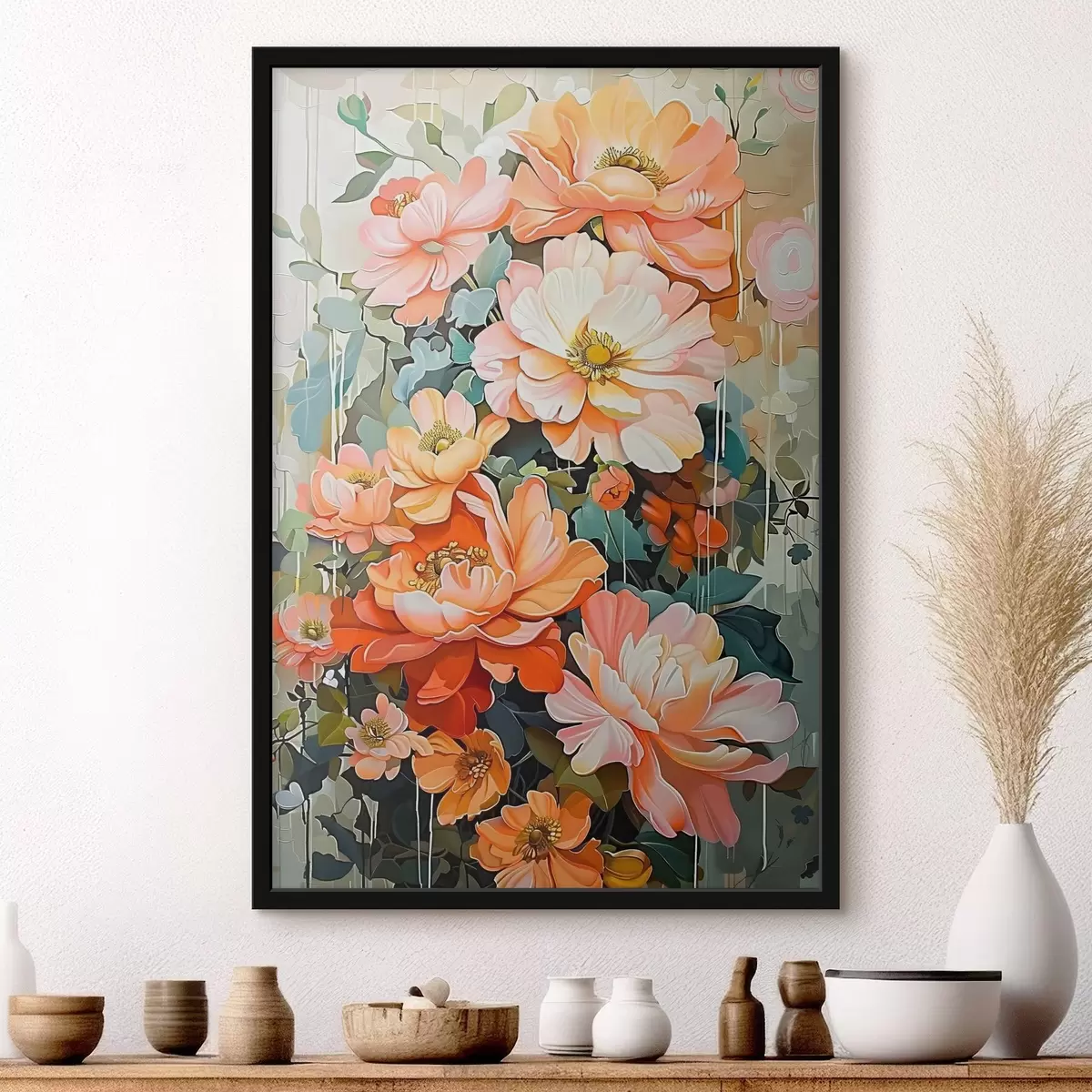 Poster Fiori vibranti in tonalità deliziose f38872