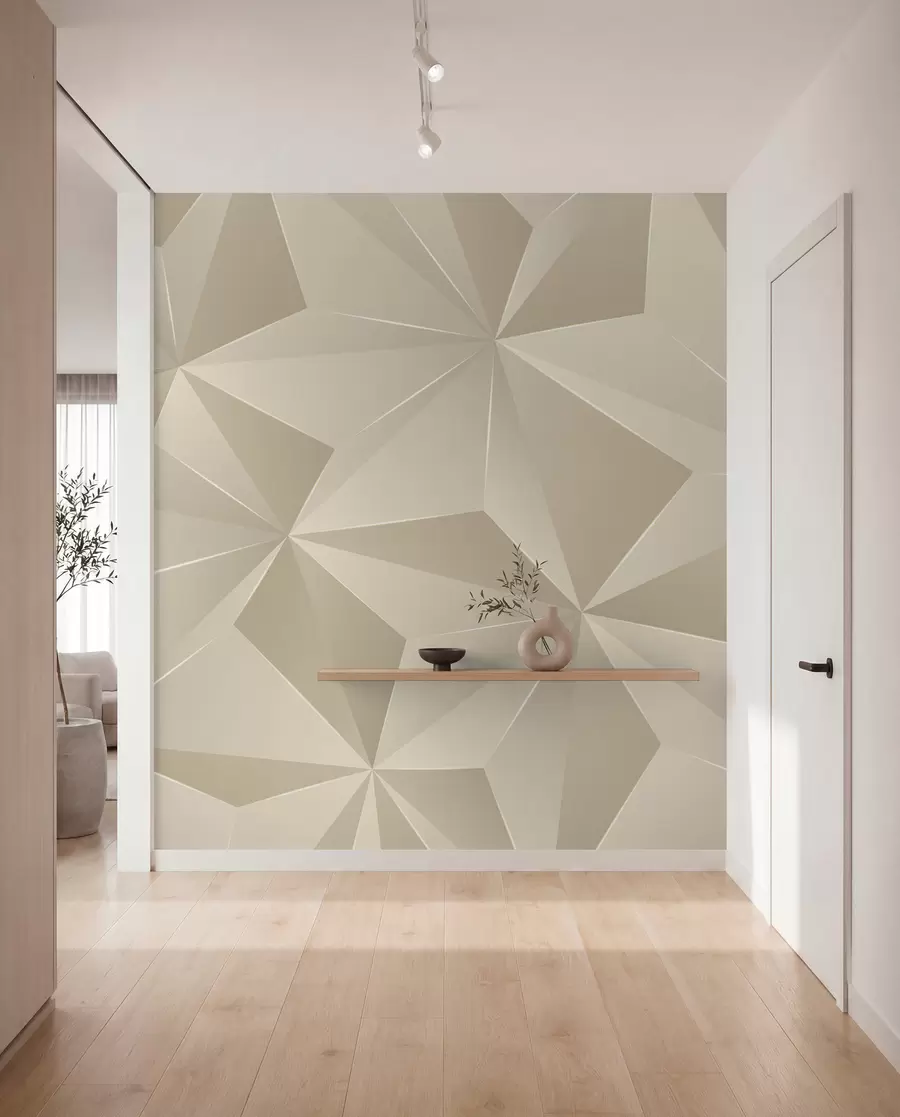 carta da parati Rilievo geometrico beige nr. u42449