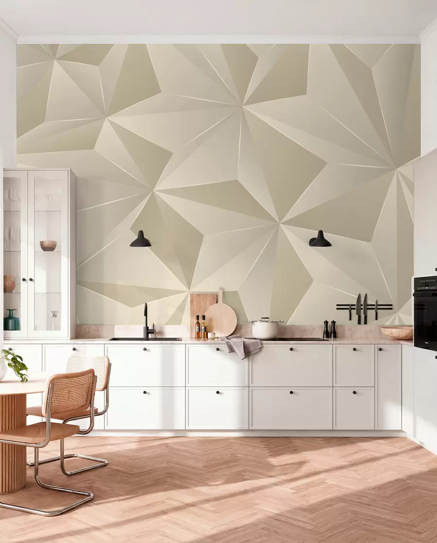 carta da parati Rilievo geometrico beige nr. u42449