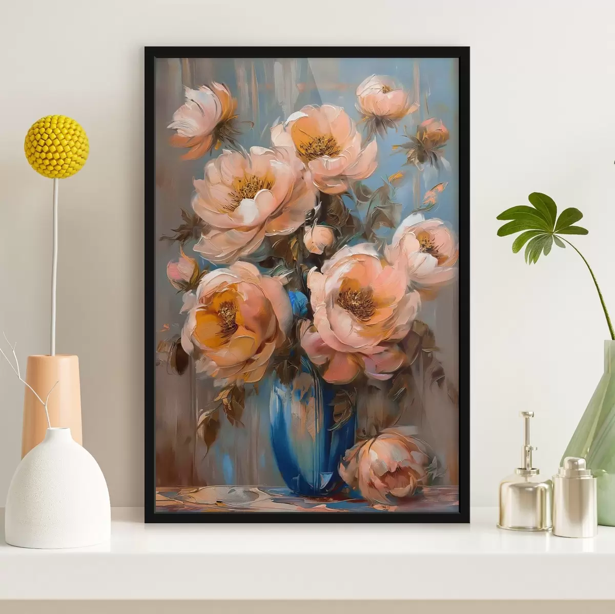 Poster Morbide fioriture in un vaso vivace f39051