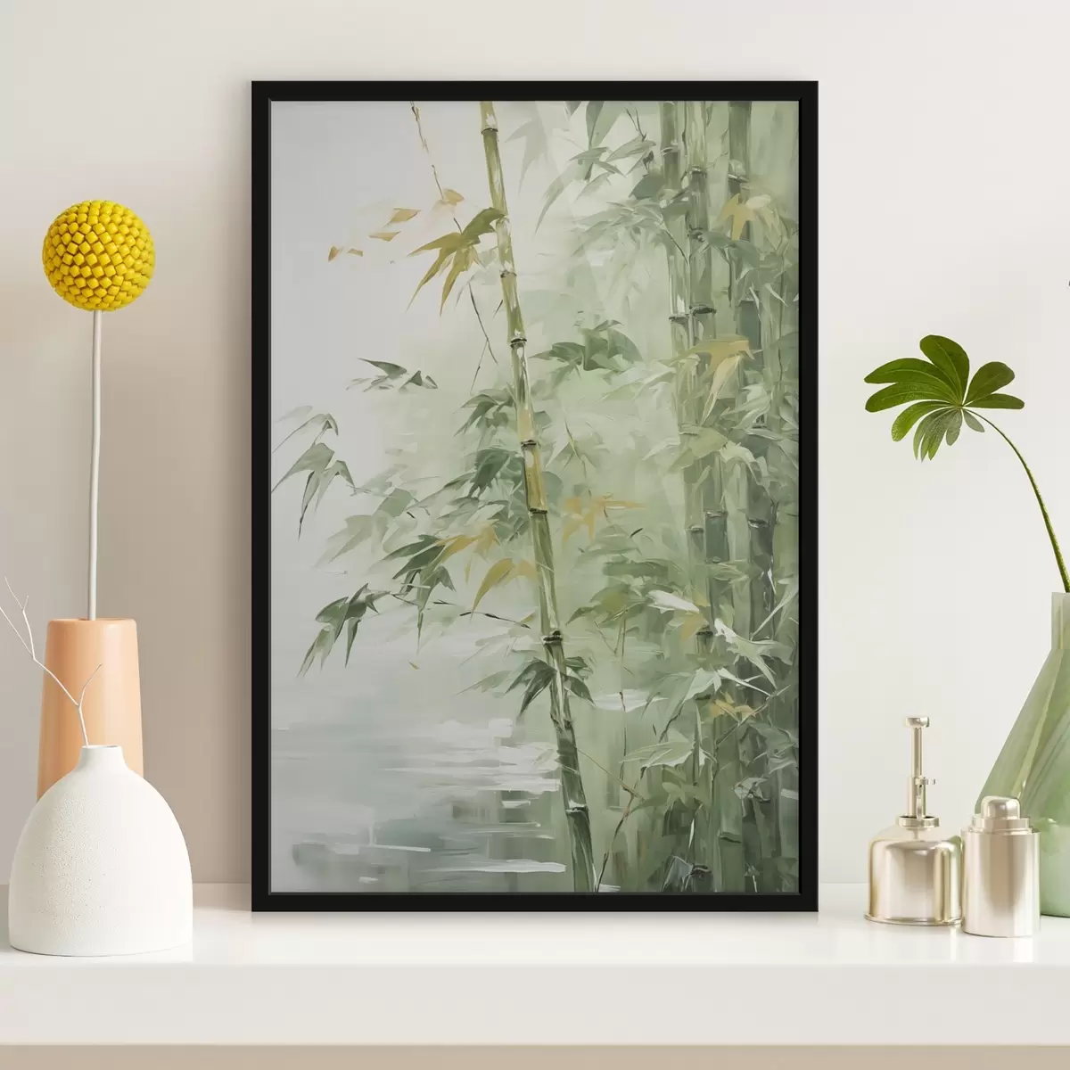 Poster Imitazione di un boschetto di bambù f42118