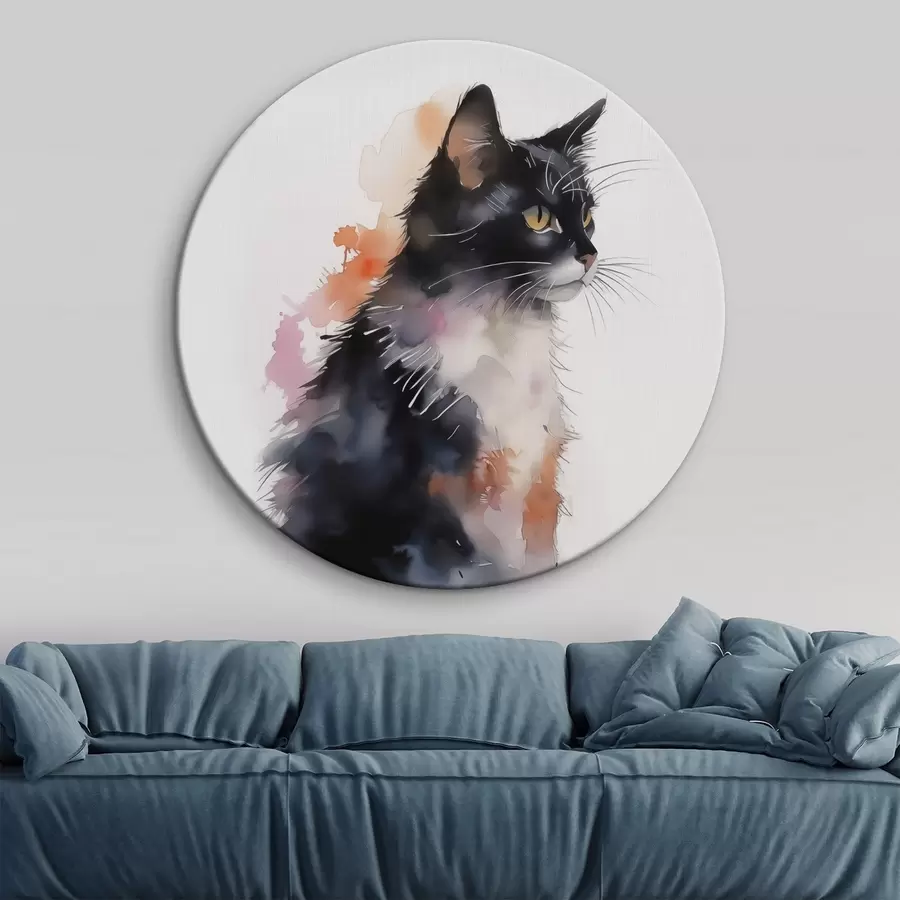 carta da parati Gatto imitazione acquerello nr. r42121