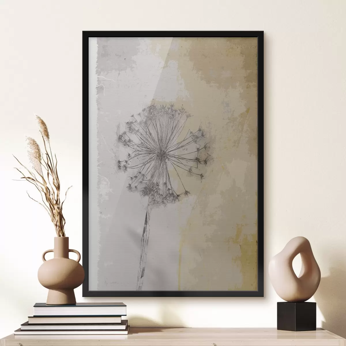Poster Ramoscello, tonalità e sfumature d'arte e f01437