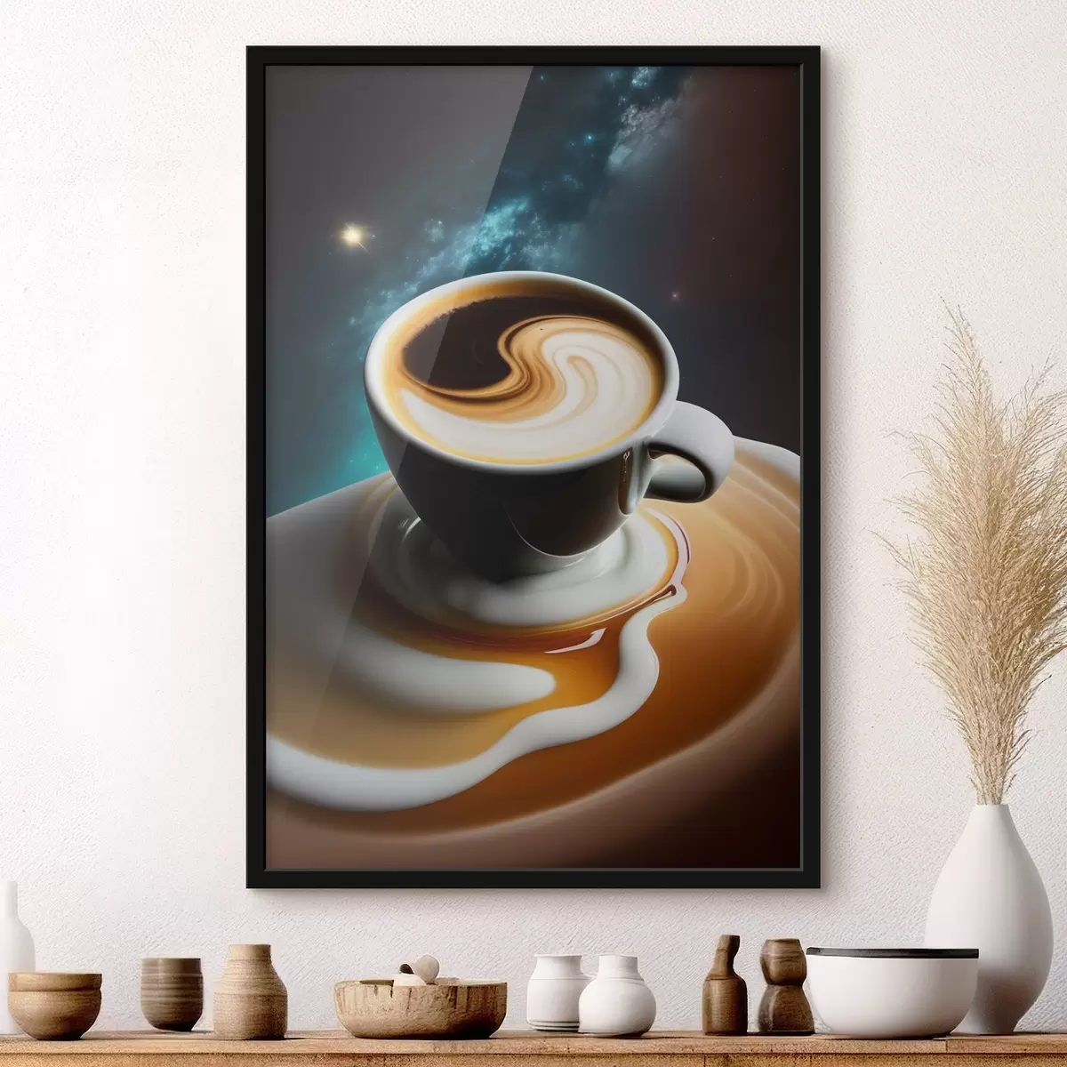 Poster Caffè nello spazio f32143