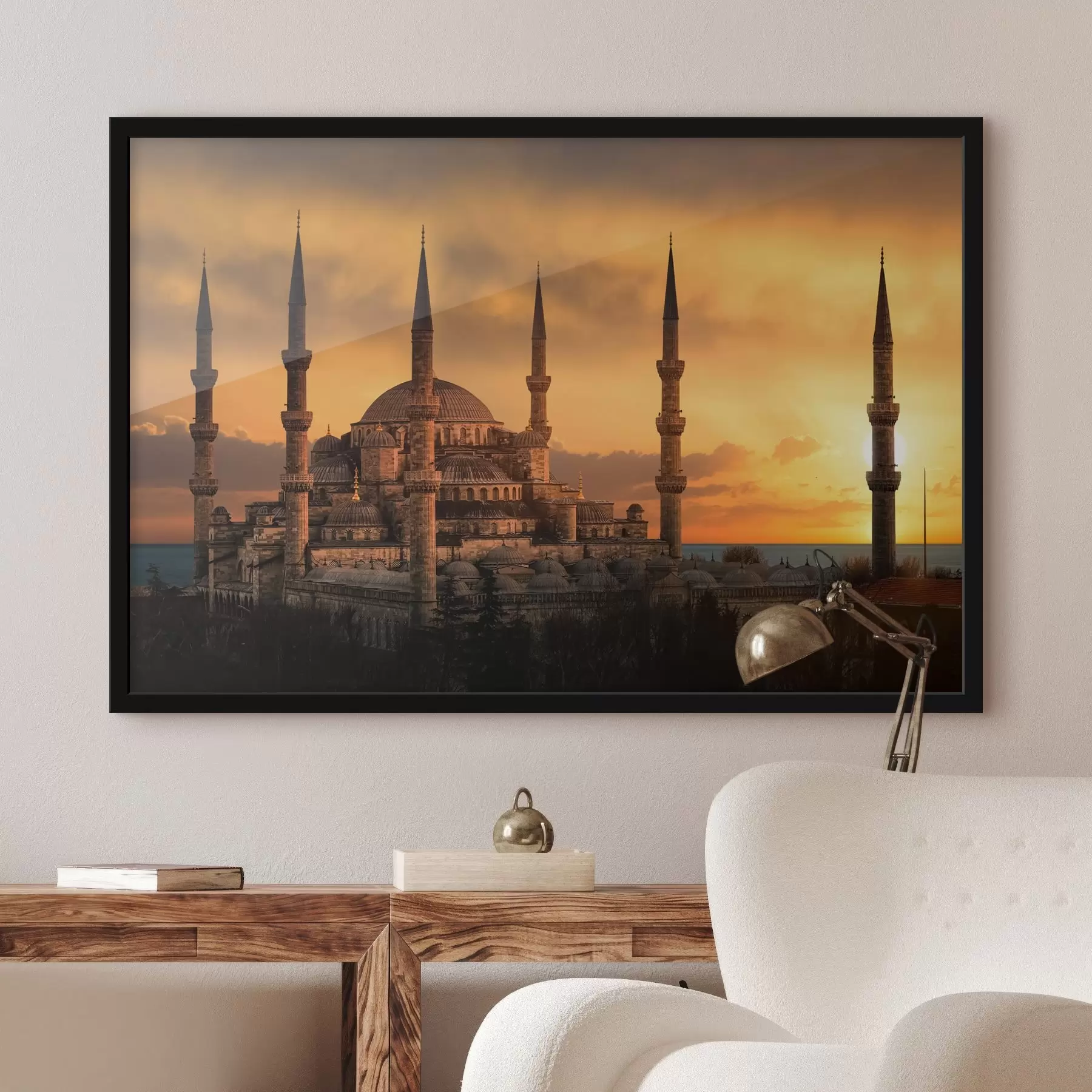 carta da parati Moschea Blu al tramonto, Istanbul nr. f33029