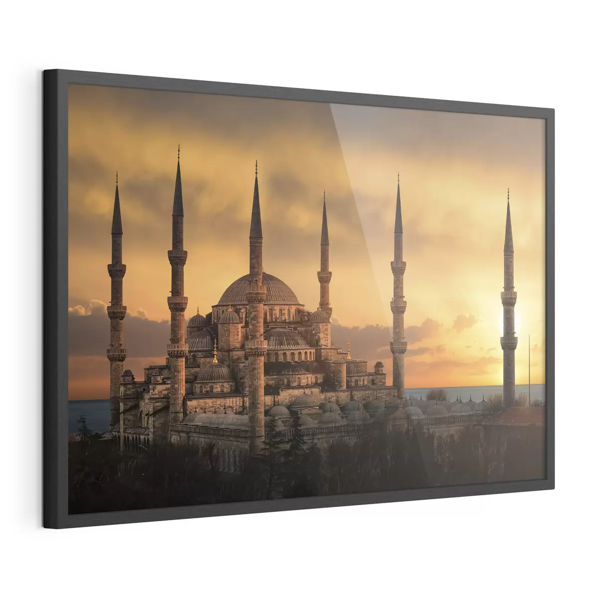 Poster Moschea Blu al tramonto, Istanbul f33029