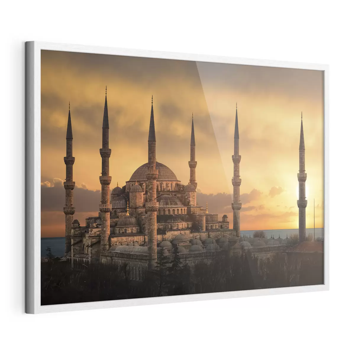 Poster Moschea Blu al tramonto, Istanbul f33029