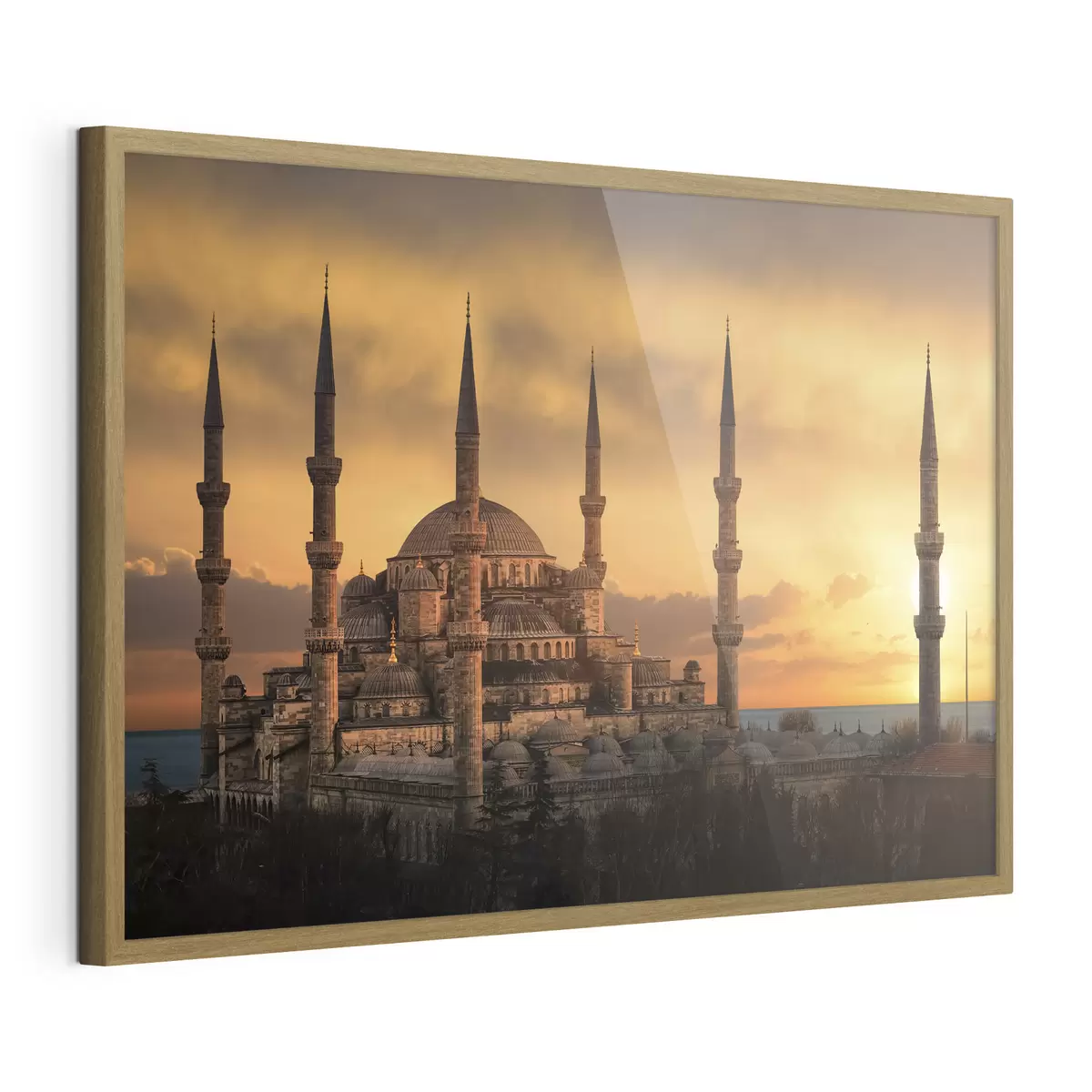 Poster Moschea Blu al tramonto, Istanbul f33029