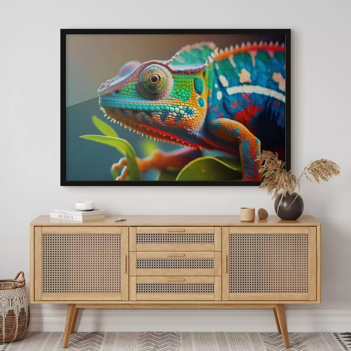 Poster camaleonte luminoso f33540