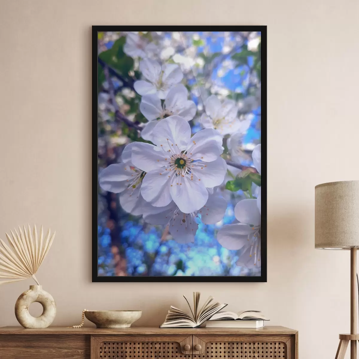 Poster fiori bianchi f33595