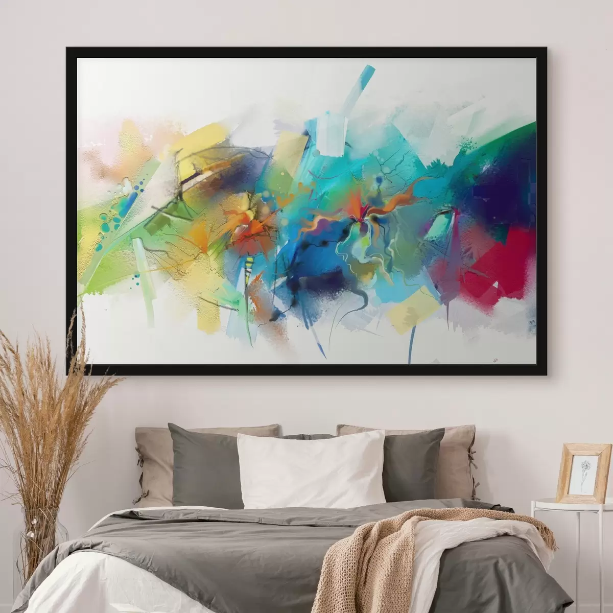 Poster colori vivaci mescolati su tela f34193