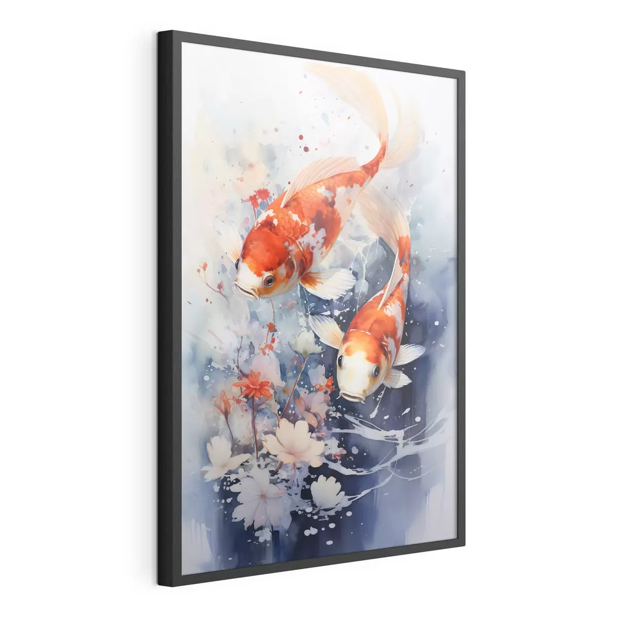 Poster Koi e fiori f34245