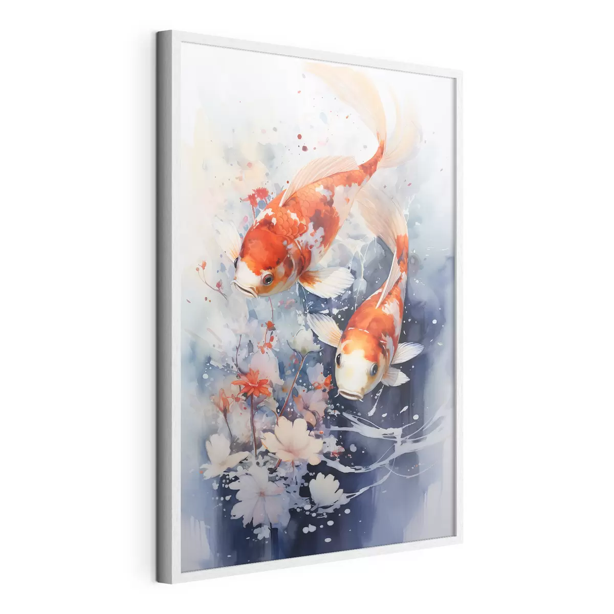 Poster Koi e fiori f34245