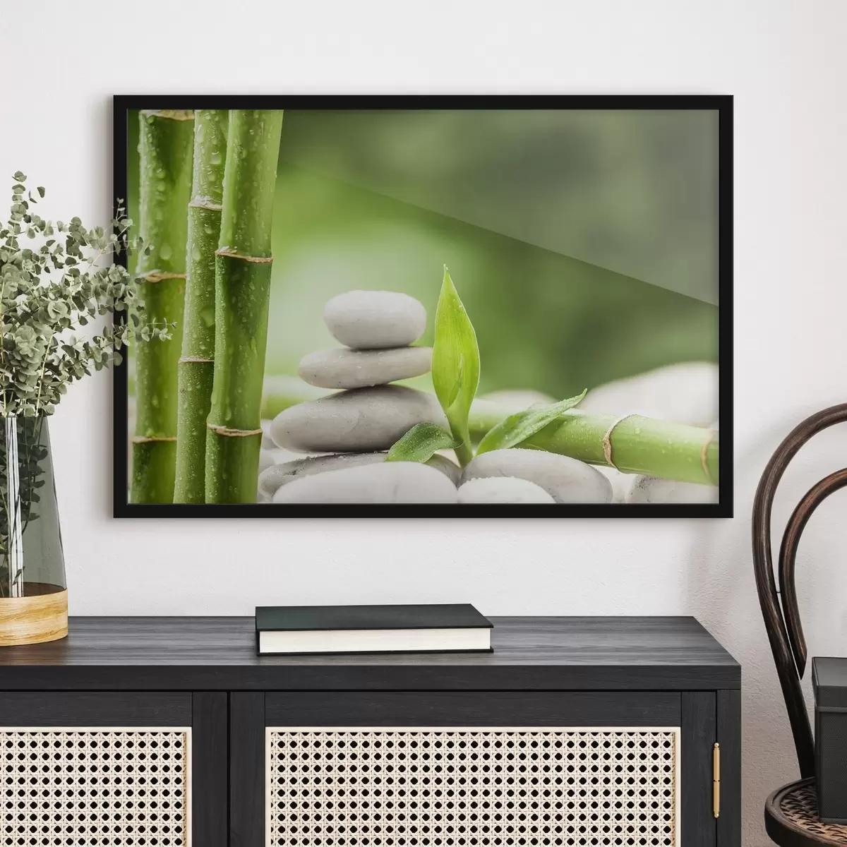 Poster bambù verde f34933