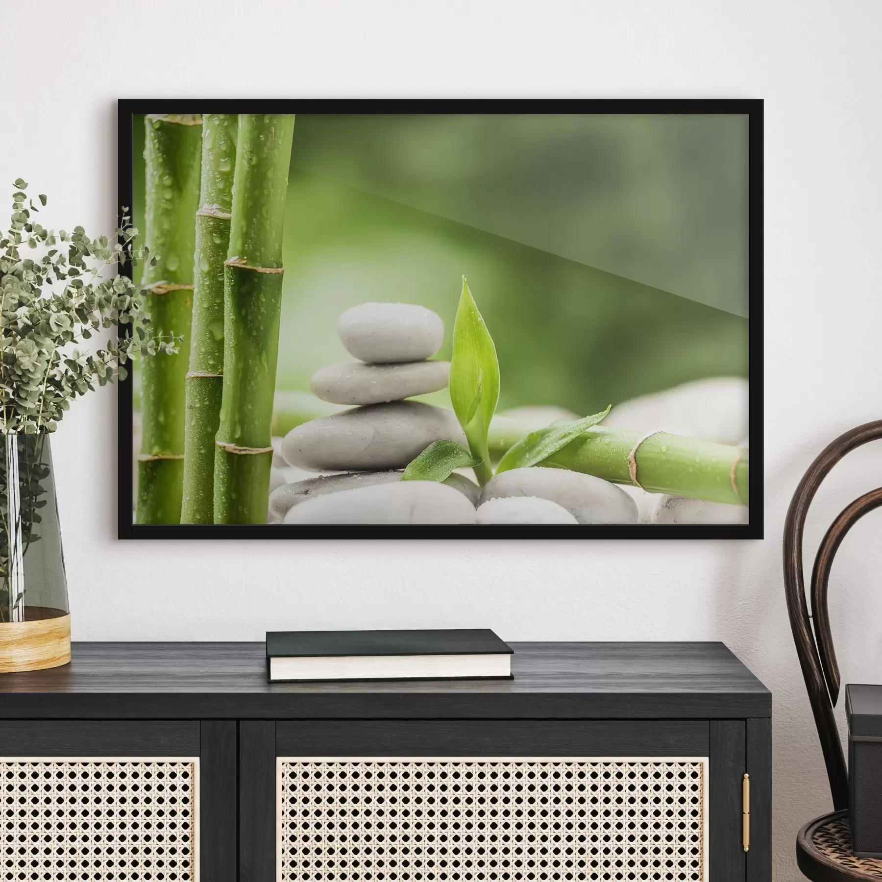 carta da parati bambù verde nr. f34933