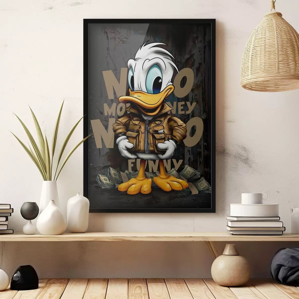 Poster Paperino sui graffiti f35194