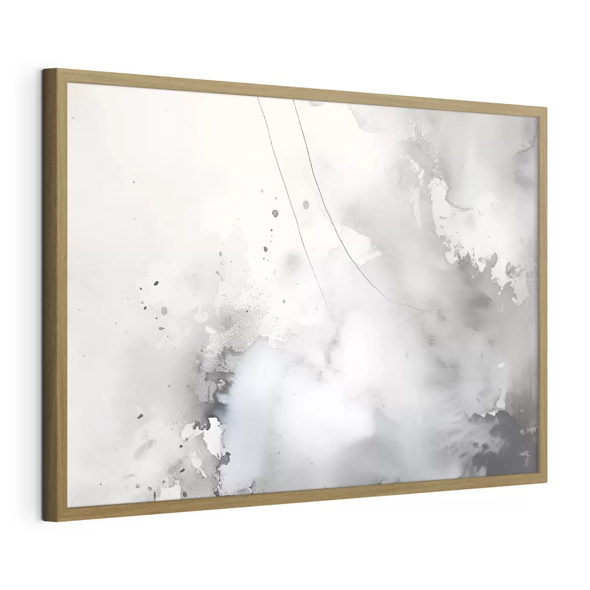 Poster Astrazione grigia con pennellate di colore f35310
