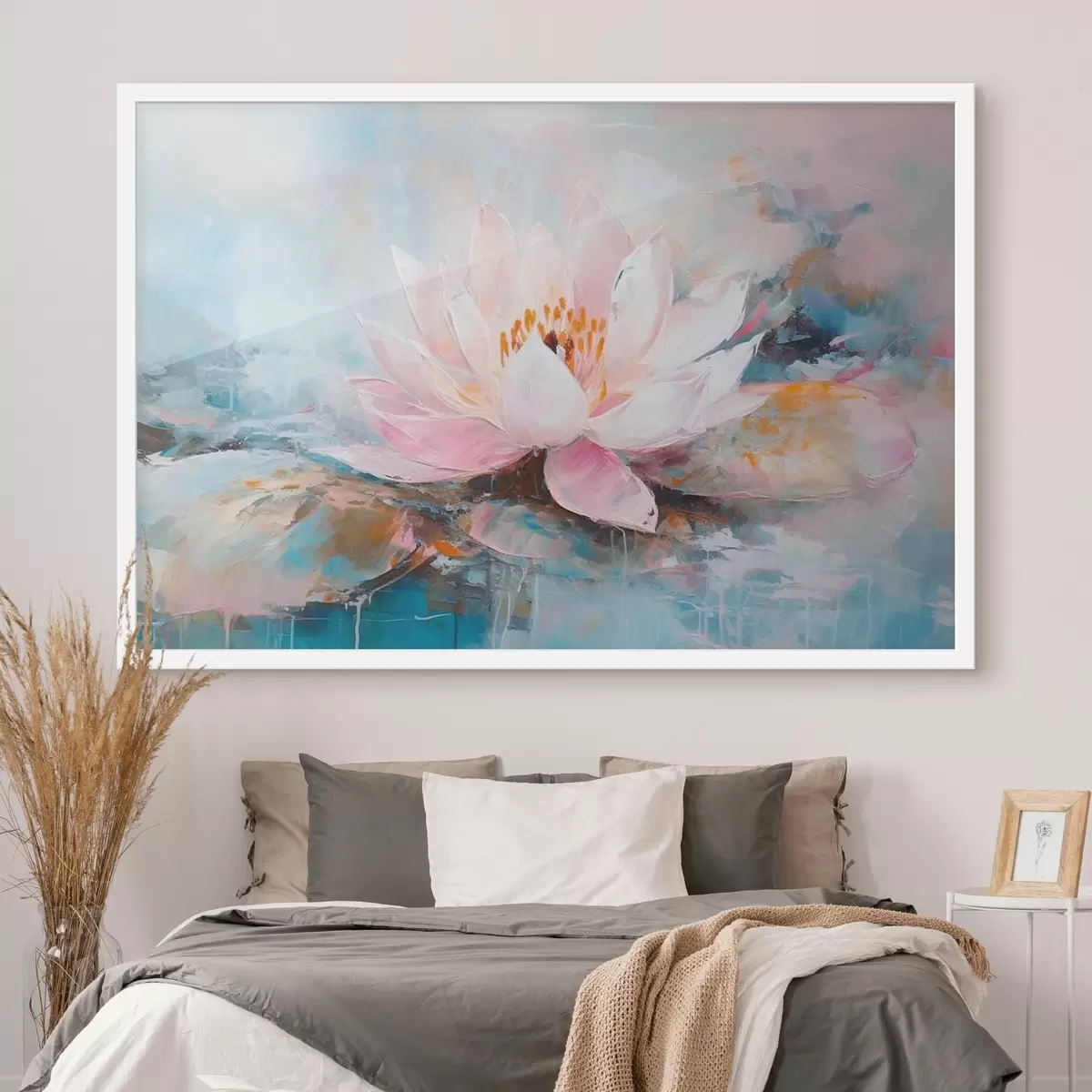 Poster Illustrazione di una peonia ad acquerello f35449