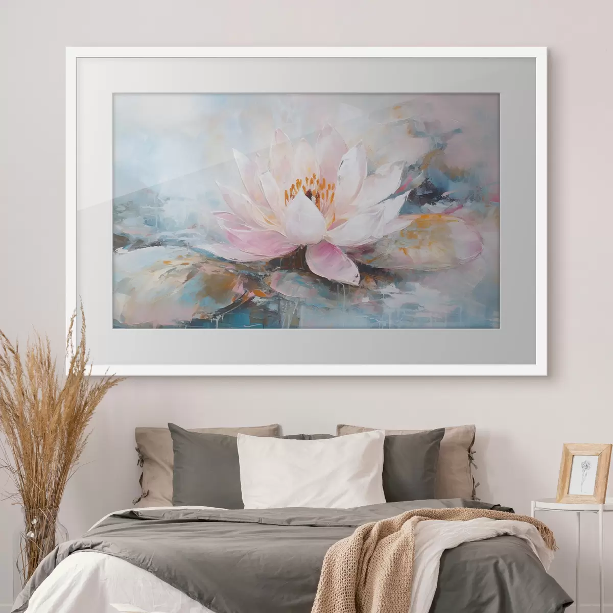 Poster Illustrazione di una peonia ad acquerello f35449