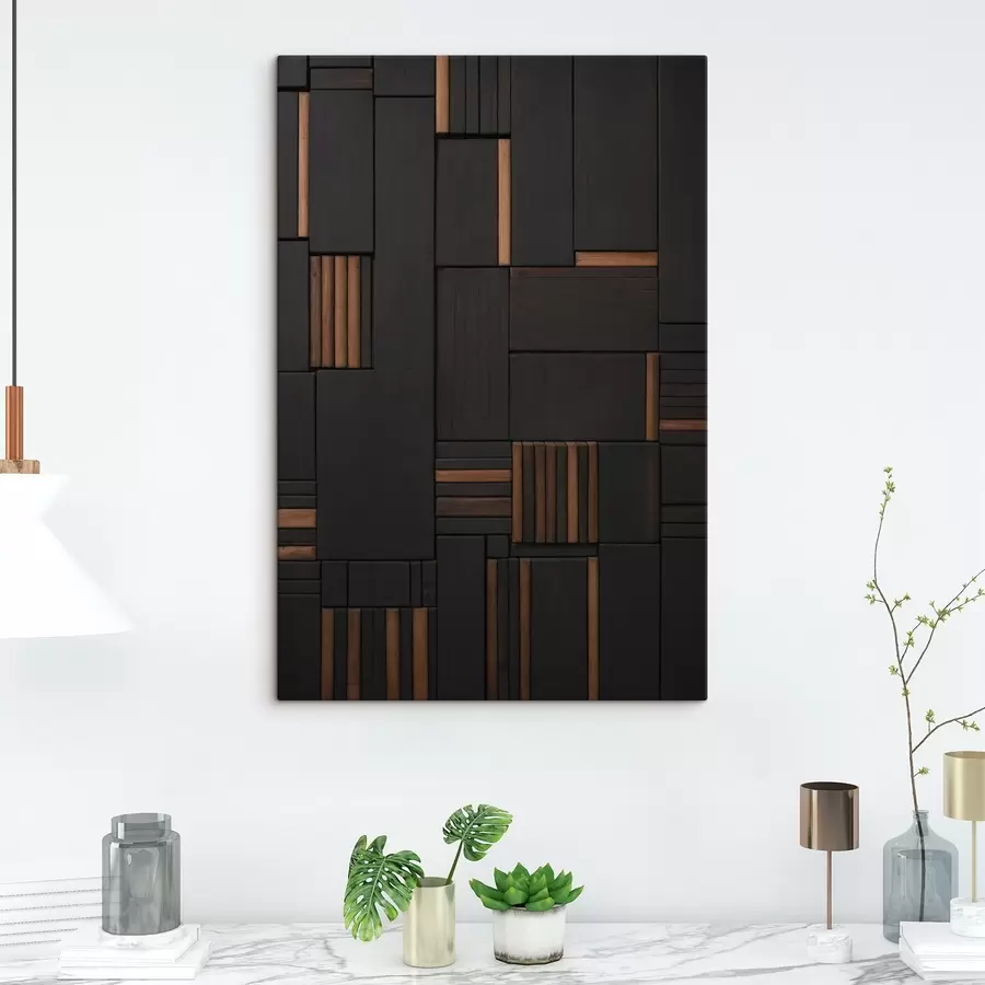 carta da parati Parete con immagine di piastrelle in legno nr. s41782