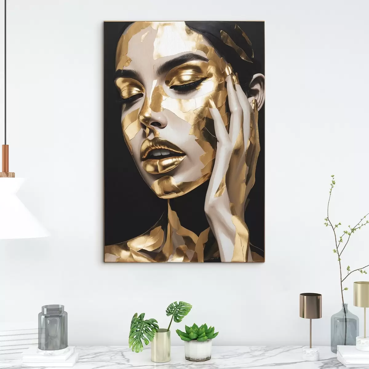 carta da parati Volto di ragazza in vernice nr. s42091