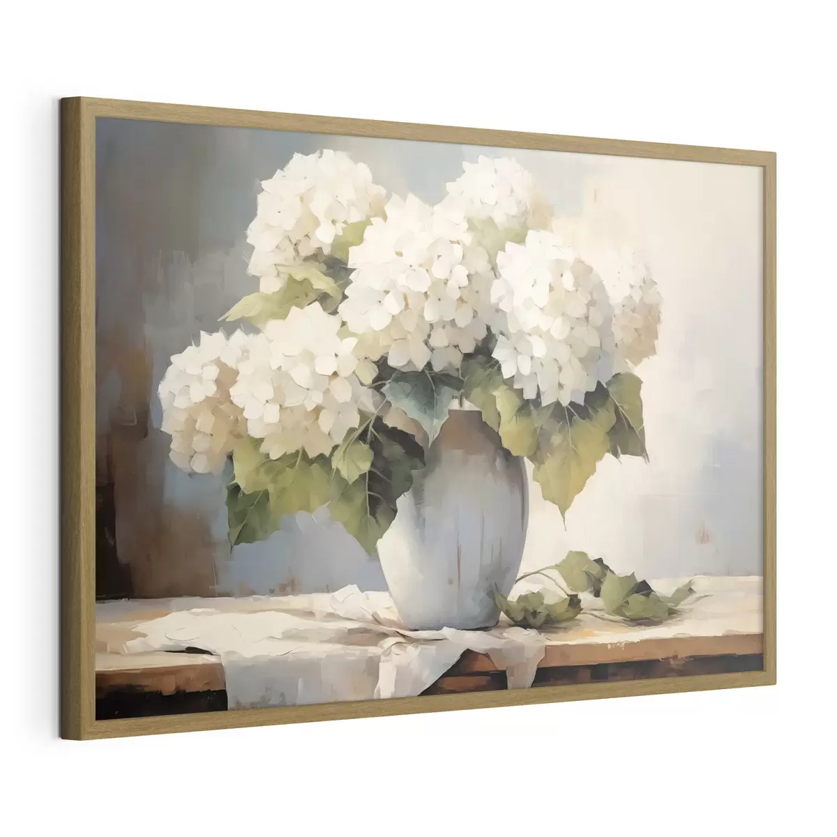 Poster Vaso con fiori sul tavolo f41761